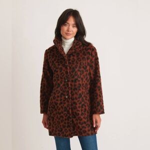 NWT Marine Layer Stephanie Cocoon Coat Cheetah